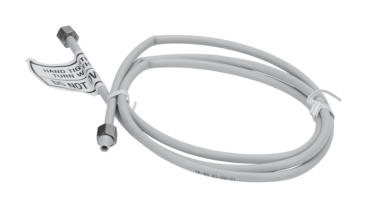 Refrigerator Water Line Installation Kit, Gray, 5' flexible plastic hose with 1/4" fitting ends - Grey