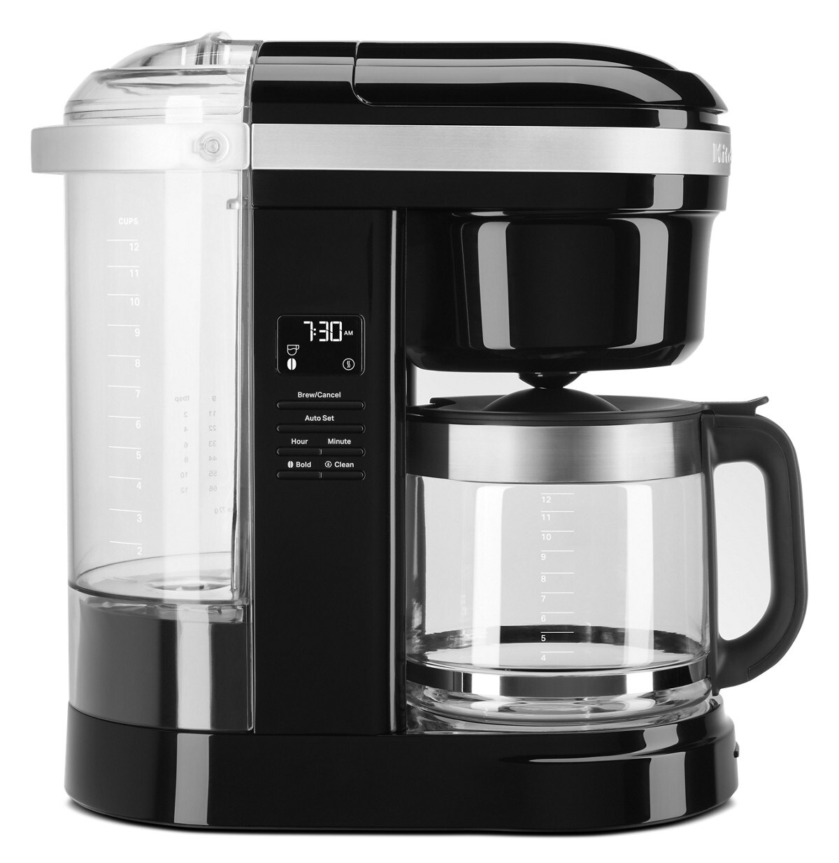 12 Cup Drip Coffee Maker with Spiral Showerhead - Onyx Black - Image 3