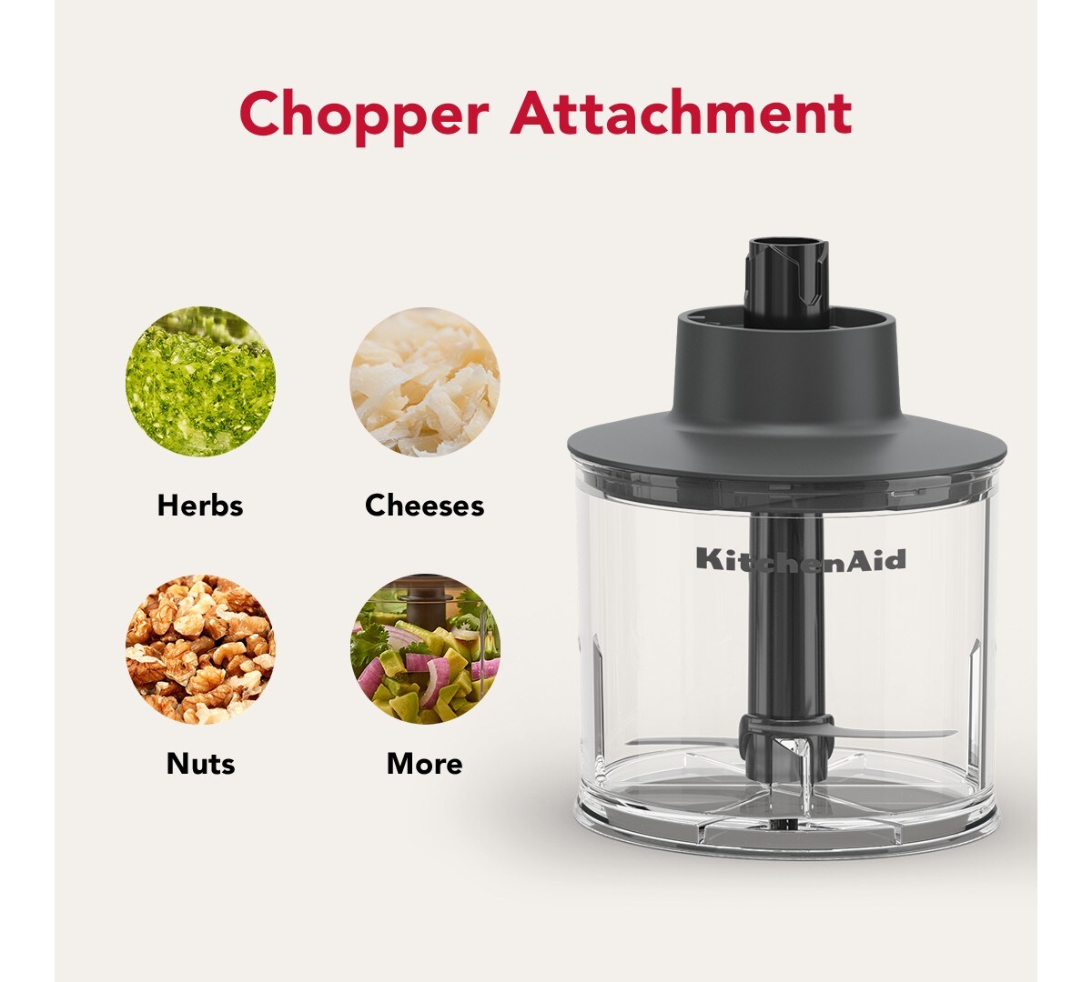 KitchenAid Go® Cordless Hand Blender with Accessories - battery sold separately - Porcelain White - Image 6