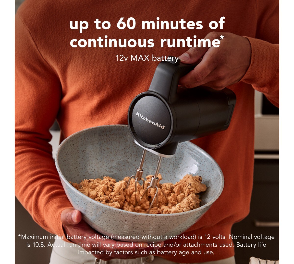 KitchenAid Go® Cordless Hand Mixer - battery included - Black Matte - Image 3