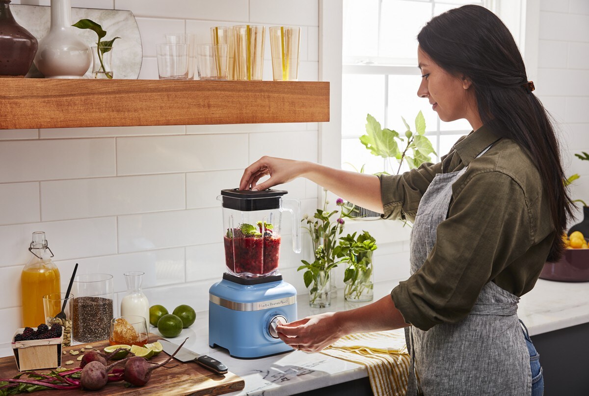 K150 3 Speed Ice Crushing Blender with 2 Personal Blender Jars - Blue Velvet - Image 2