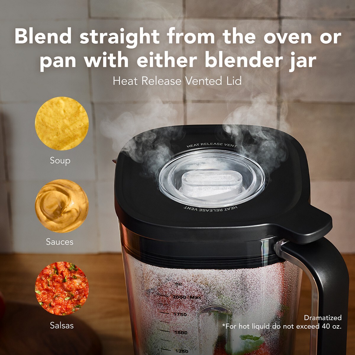 KitchenAid® Pure Power Blender with a 68oz plastic jar and a 62oz glass jar - Porcelain White - Image 4