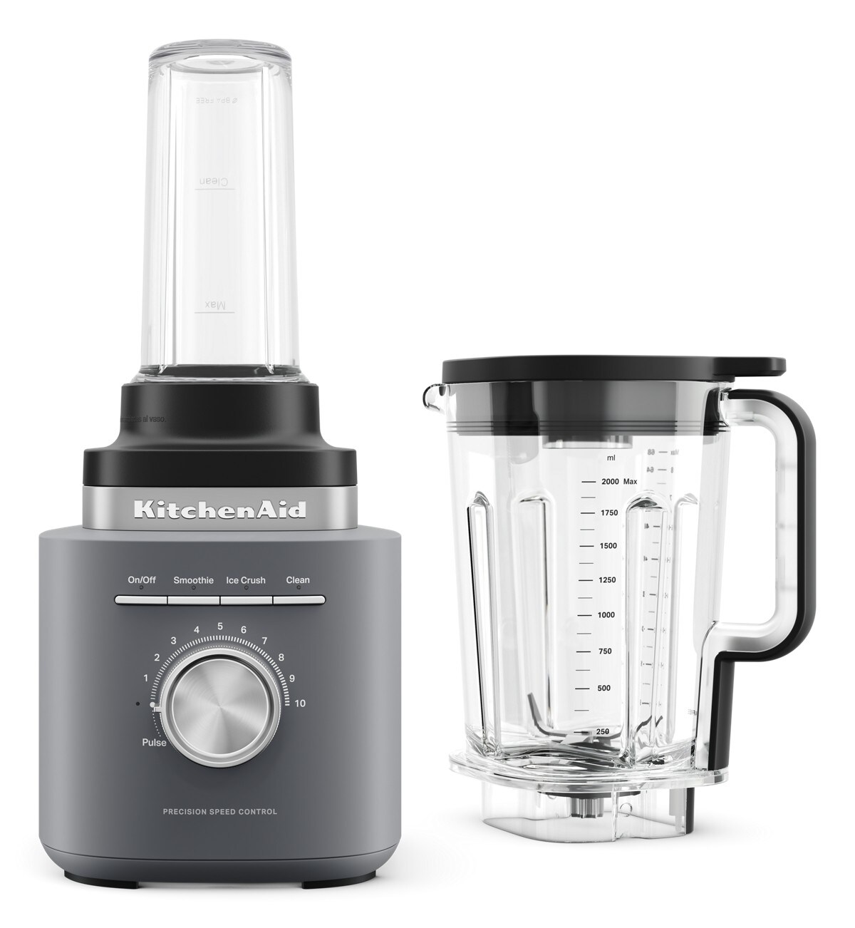 KitchenAid® Pure Power Blender with Personal Blending Jar - Matte Charcoal Grey