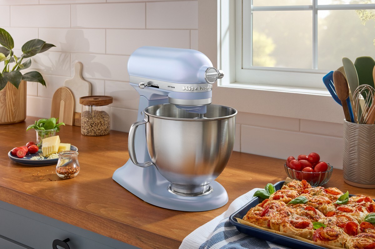 Artisan® Series 5 Quart Tilt-Head Stand Mixer with Premium Touchpoints - Blue Salt - Image 5