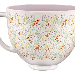 5 Quart Wildflower Ceramic Bowl