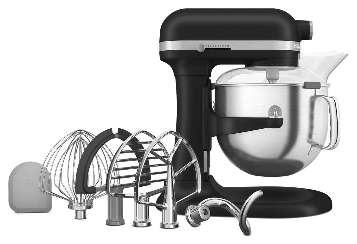 7 Quart Bowl-Lift Stand Mixer with Redesigned Premium Touchpoints - Black Matte - Image 2