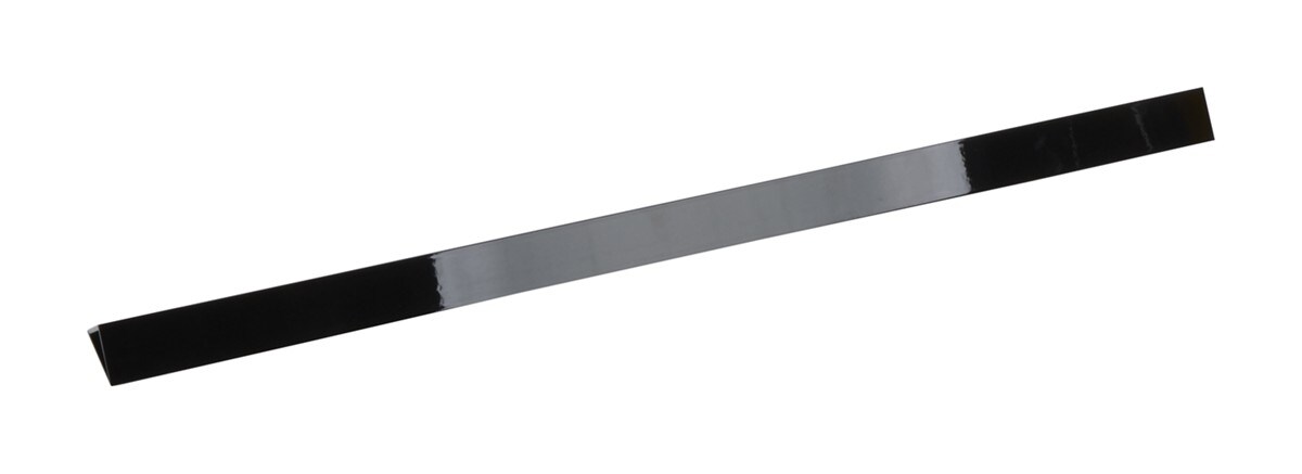 30" Slide-in Range Rear Trim Kit, Black, with (1) metal trim piece and installation instructions