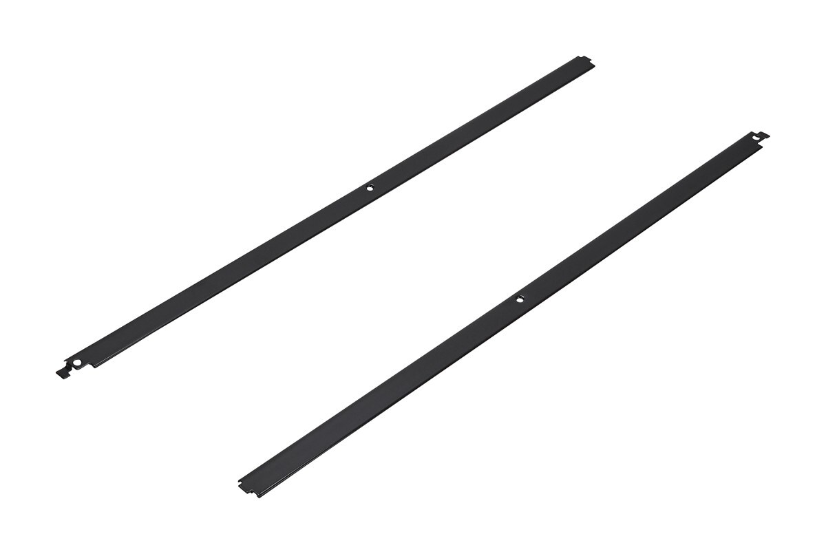 Built-In Oven Side Trim Kit with (2) trim pieces, necessary mounting hardware, and installation instructions - Black