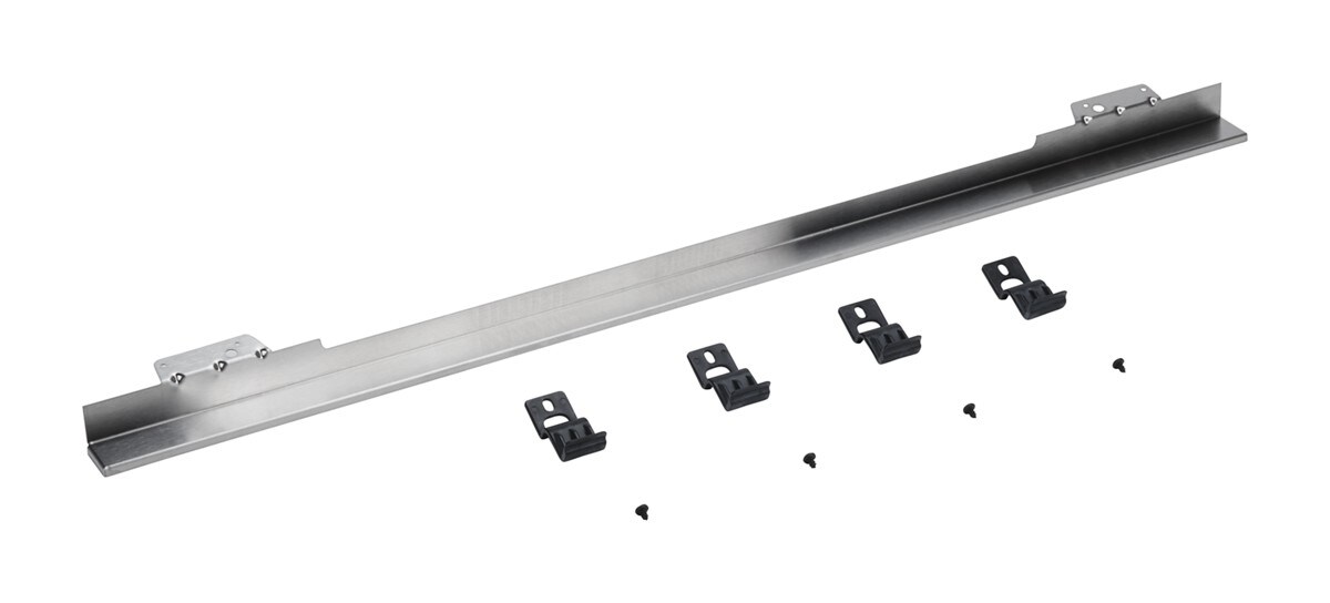 27"/ 30" Built-In Oven Flush Mount Trim Kit, Stainless Steel, with trim piece, mounting hardware, and instructions